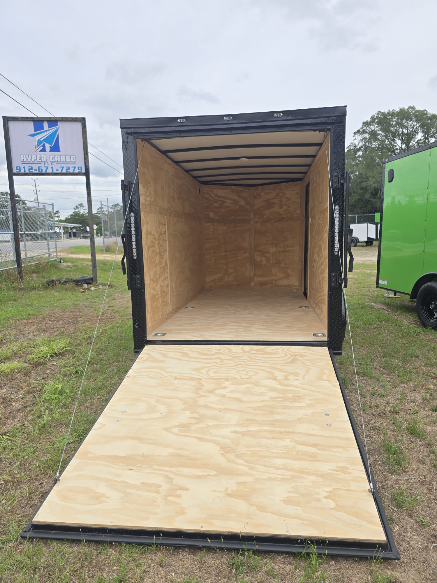6x12 TA Blackout Enclosed Trailer